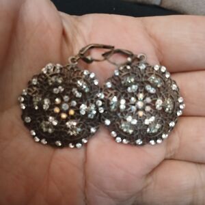 Elegant Catherine Popesco Filigree Earrings